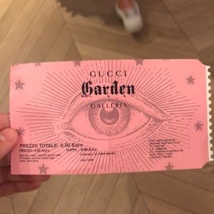 Gucci Garden Ticket (used)